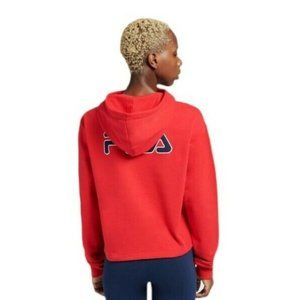 FILA- Women's Red Reecy Hoodie SIZE L ⭐⭐⭐⭐⭐🥰